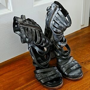 Freebird by Steven Makala strapped sandles.